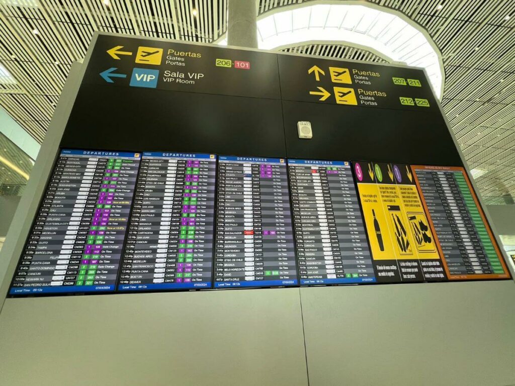 Tocumen International Departure Board